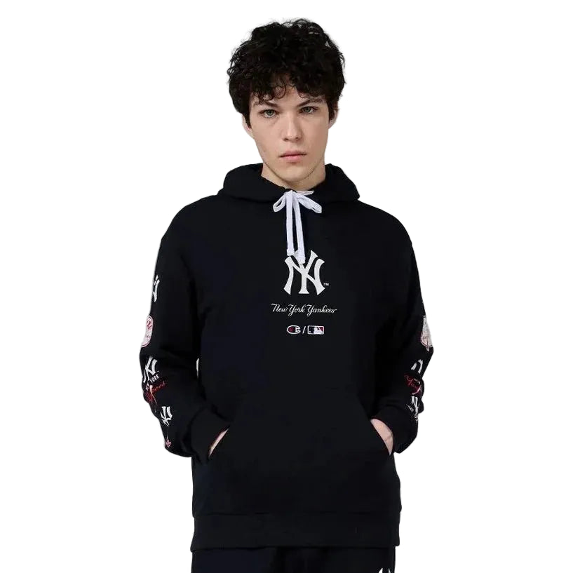 New Era x Champion Felpa Con Cappuccio Mlb New York Yankees