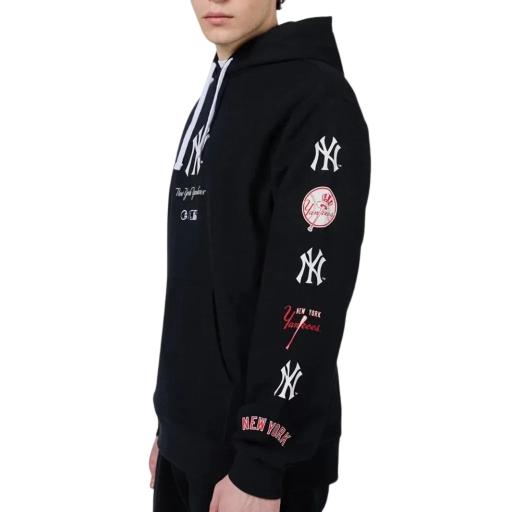 New Era x Champion Felpa Con Cappuccio Mlb New York Yankees