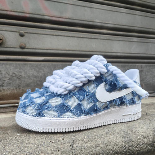 NIKE AIR FORCE ROPE DENIM MOOD 3