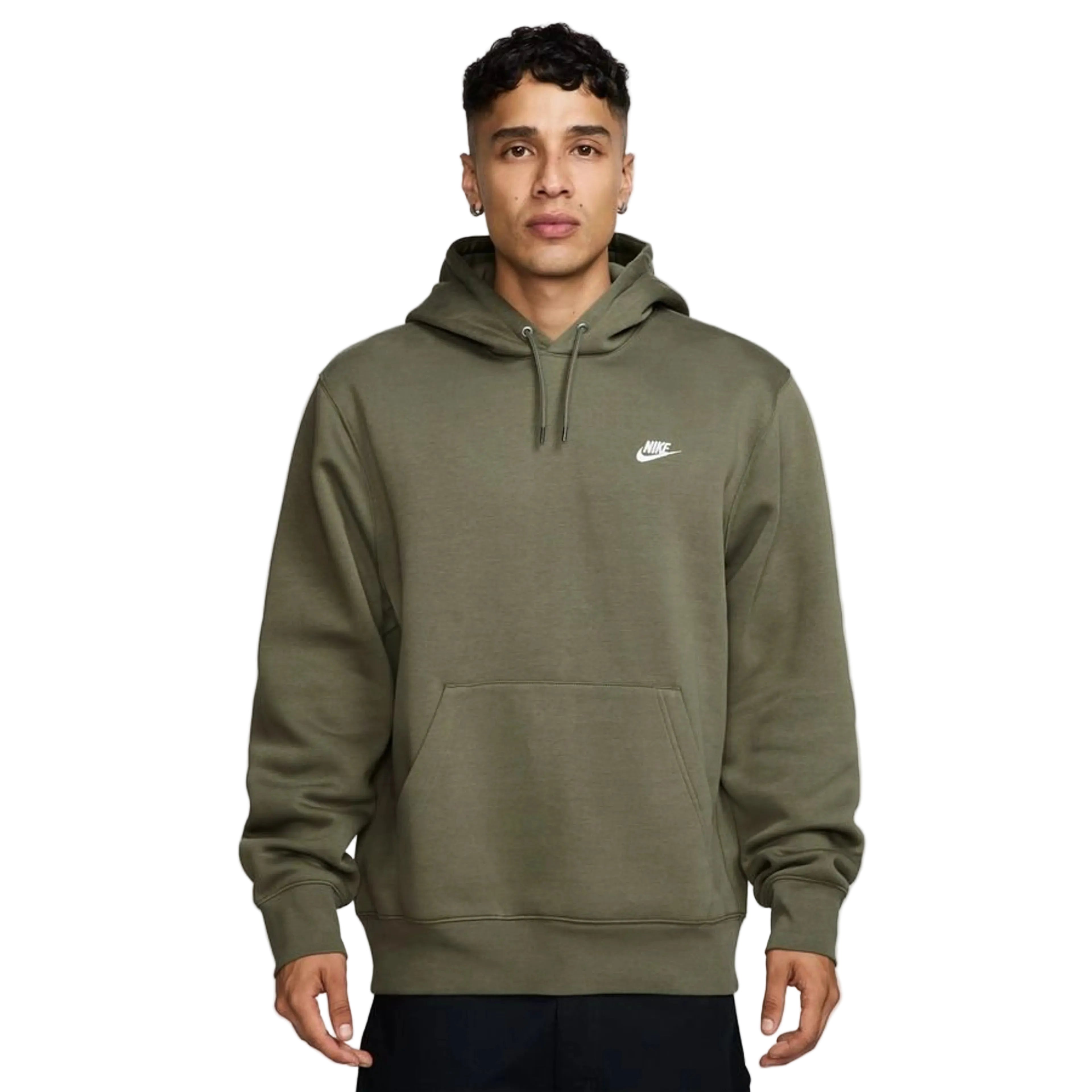 Nike felpa con cappuccio verde militare