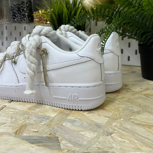 NIKE AIR FORCE TRIPLE SWAROVSKI GOLD