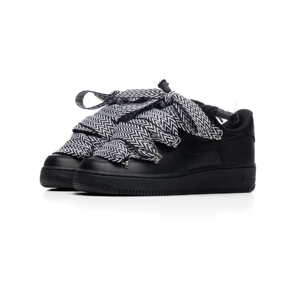 NIKE AIR FORCE BLACK ROPE TRIPLE LANVIN BLACK