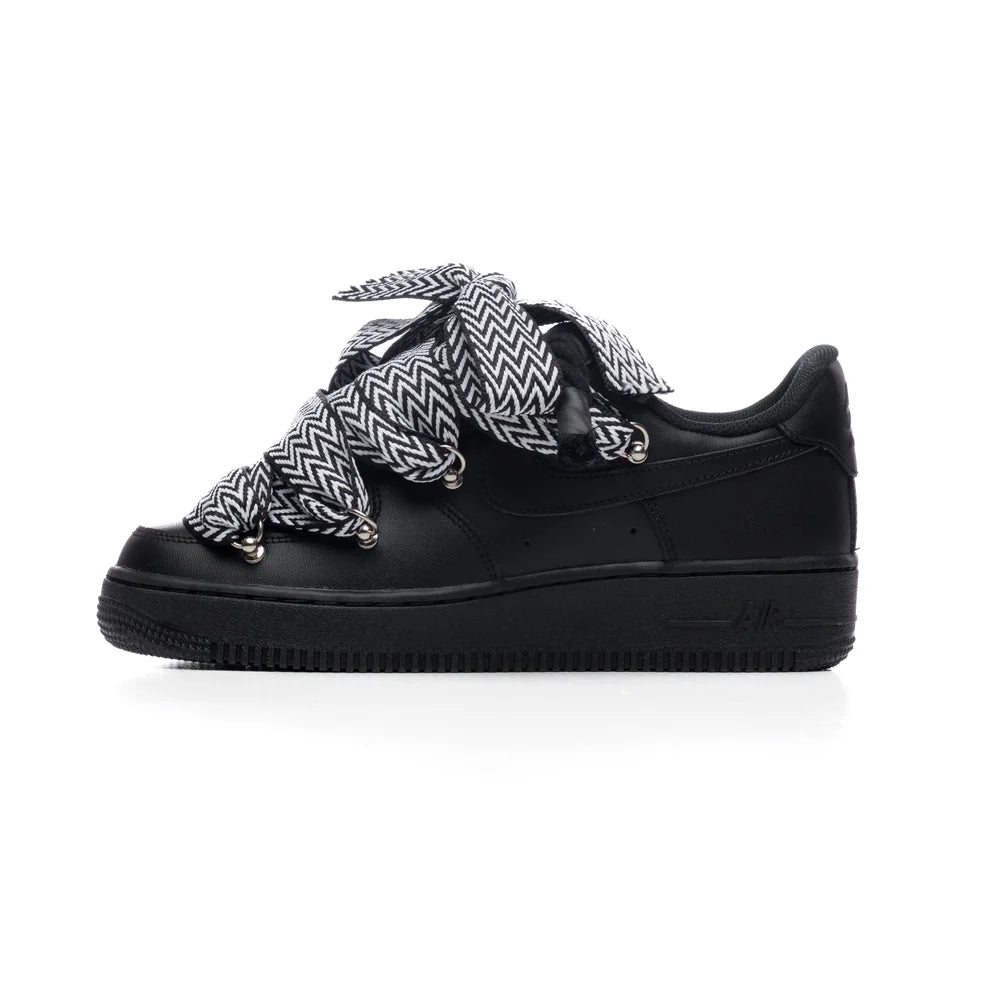 NIKE AIR FORCE BLACK ROPE TRIPLE LANVIN BLACK
