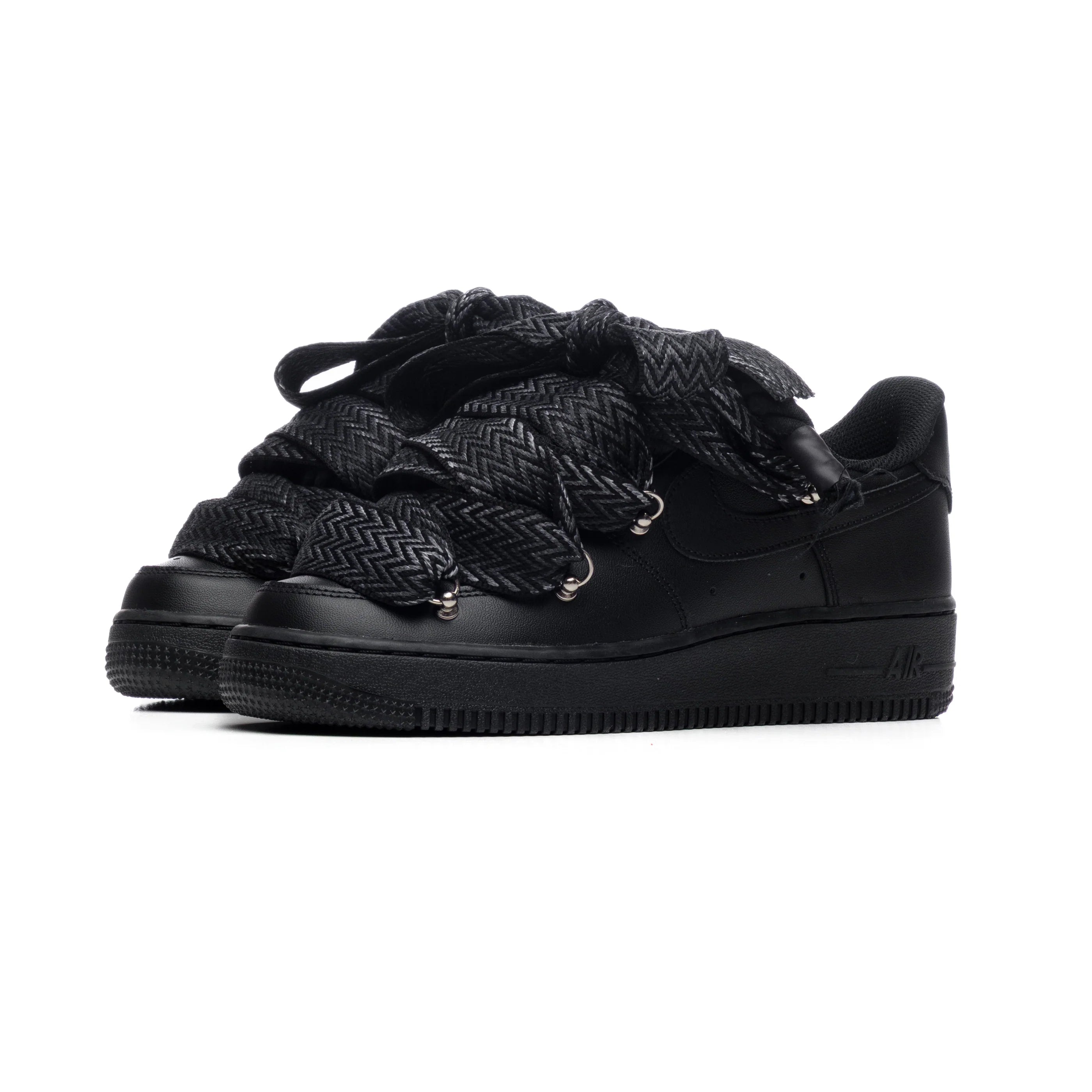 NIKE AIR FORCE ROPE LACES BLACK MAMBA