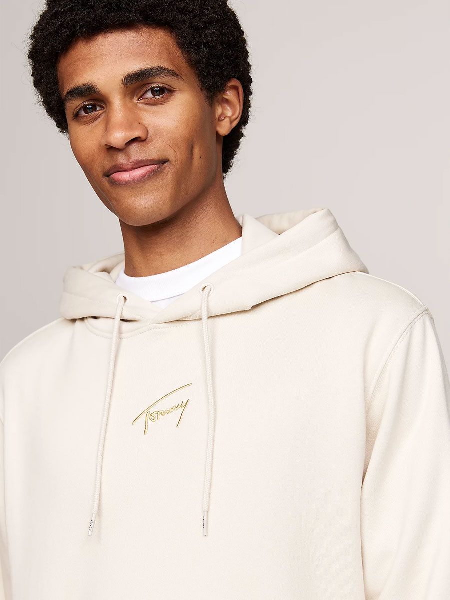 Tommy Jeans Gold Signature Hoodie Felpa
