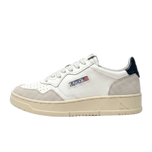 AUTRY MEDALIST LOW CAMOSCIO WHITE/BLACK