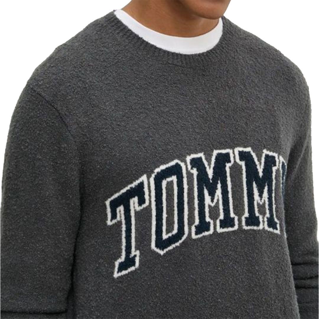 Tommy Jeans Slim Boucle Varsity Sweater Maglione