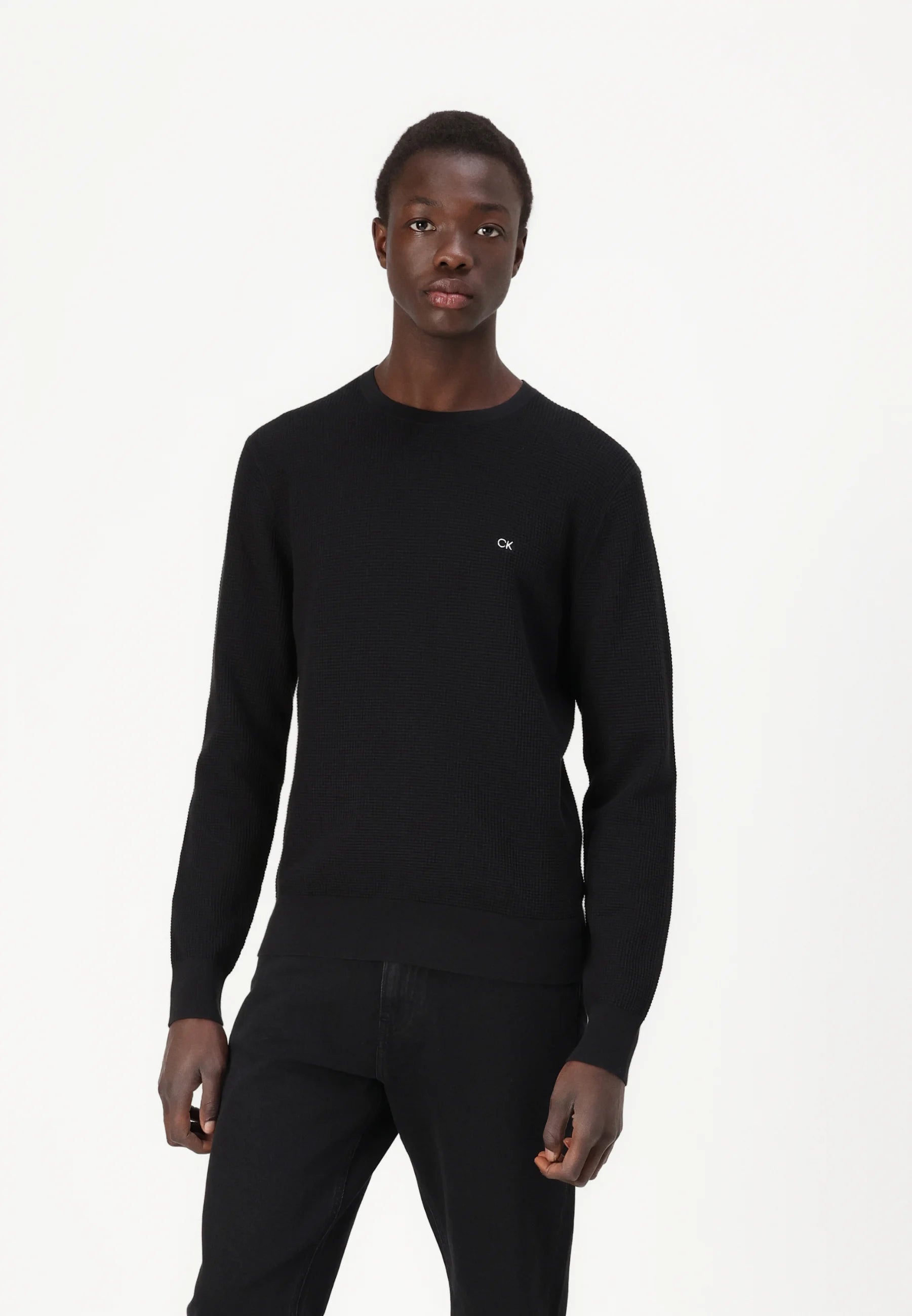 Calvin Klein Waffle Structure Maglione