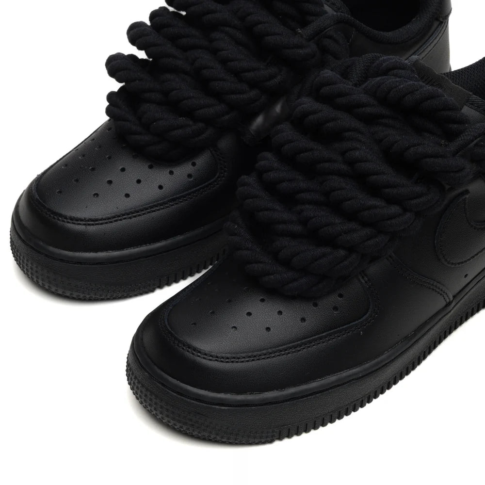 NIKE AIR FORCE 1 ROPE LACES BLACK