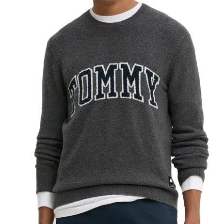 Tommy Jeans Slim Boucle Varsity Sweater Maglione