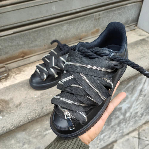 NIKE AIR FORCE ROPE BLACK ZIP BLACK