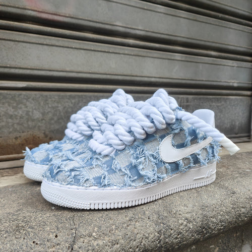 NIKE AIR FORCE ROPE DENIM MOOD 1