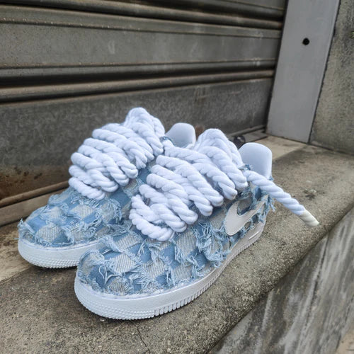 NIKE AIR FORCE ROPE DENIM MOOD 1