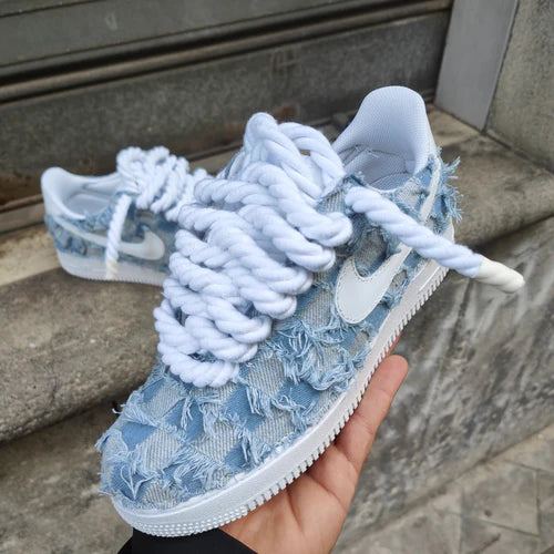 NIKE AIR FORCE ROPE DENIM MOOD 1