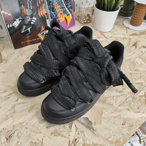 NIKE AIR FORCEROPE LACES BLACK MAMBA