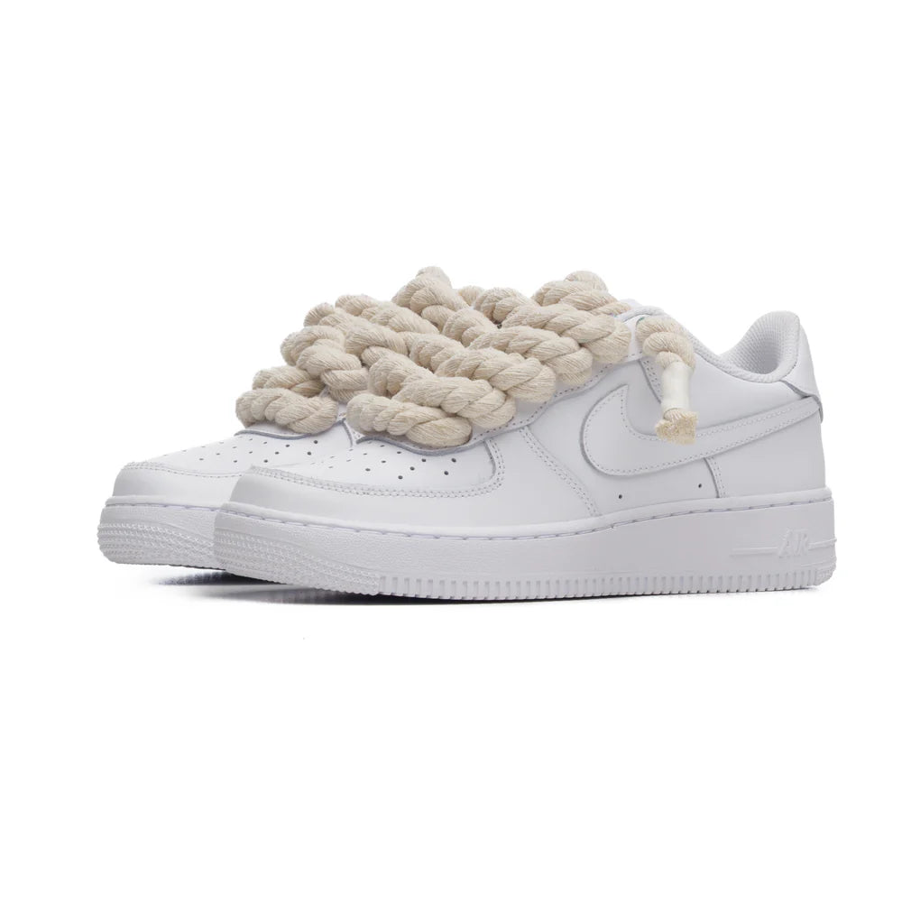 NIKE AIR FORCE 1 ROPE LACES BEIGE