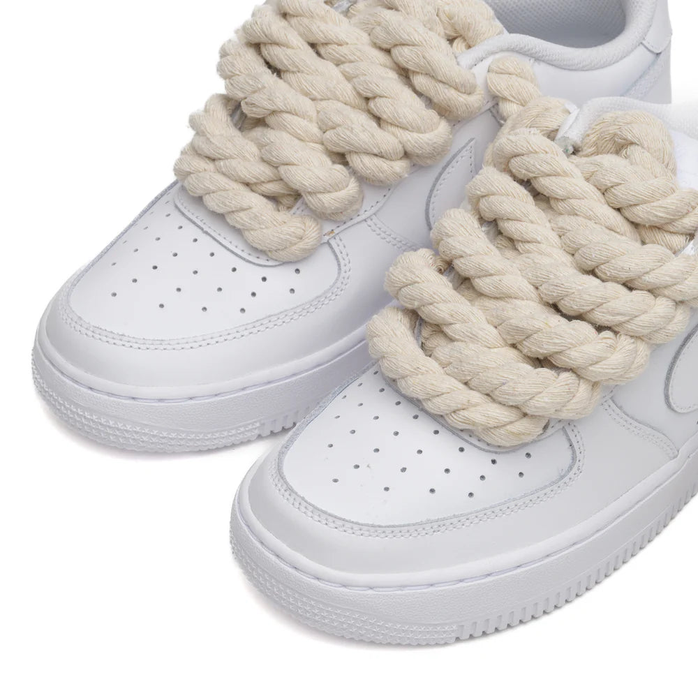 NIKE AIR FORCE 1 ROPE LACES BEIGE