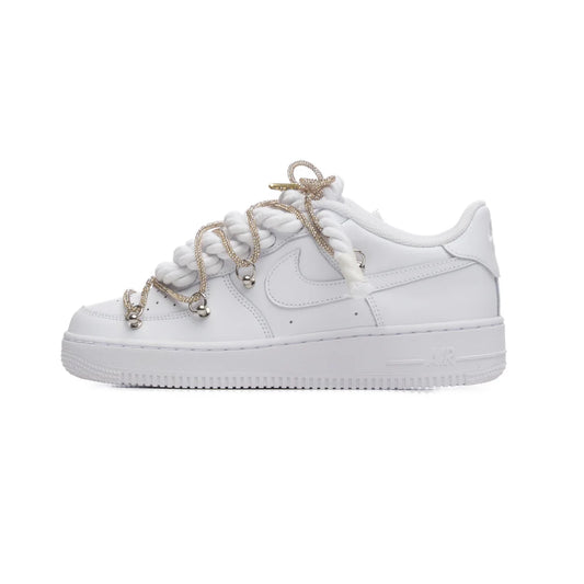 NIKE AIR FORCE TRIPLE SWAROVSKI GOLD