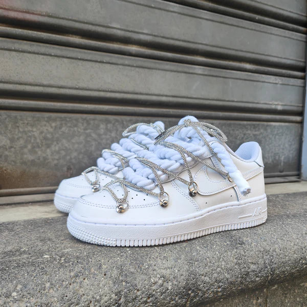 NIKE AIR FORCE ROPE LACES SWAROVSKI CRISTAL
