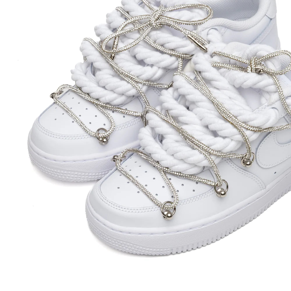 NIKE AIR FORCE ROPE LACES SWAROVSKI CRYSTAL