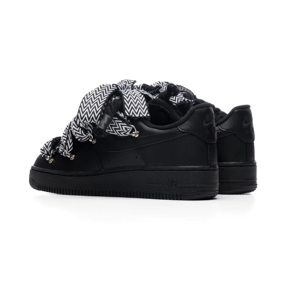 NIKE AIR FORCE BLACK ROPE TRIPLE LANVIN BLACK