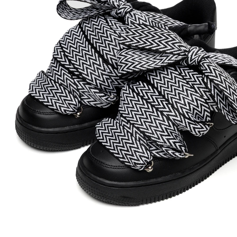 NIKE AIR FORCE BLACK ROPE TRIPLE LANVIN BLACK