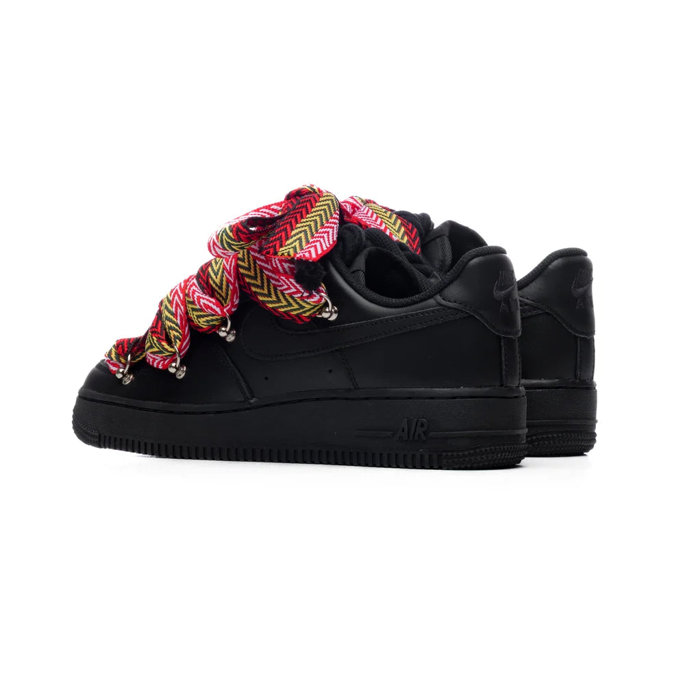 NIKE AIR FORCE BLACK ROPE TRIPLE LANVIN RED
