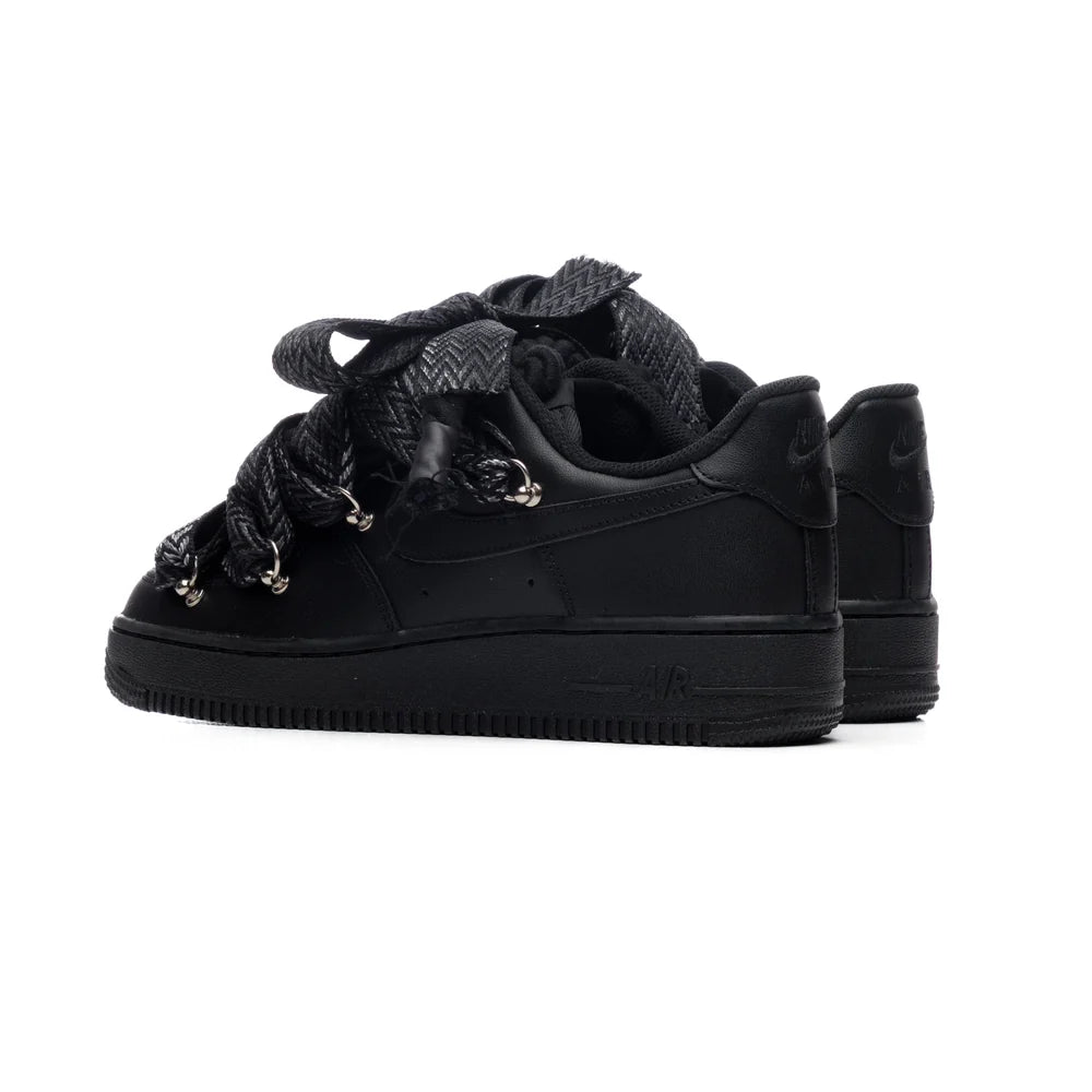 NIKE AIR FORCE ROPE LACES BLACK MAMBA