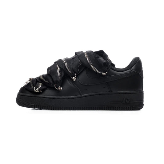 NIKE AIR FORCE ROPE BLACK ZIP BLACK