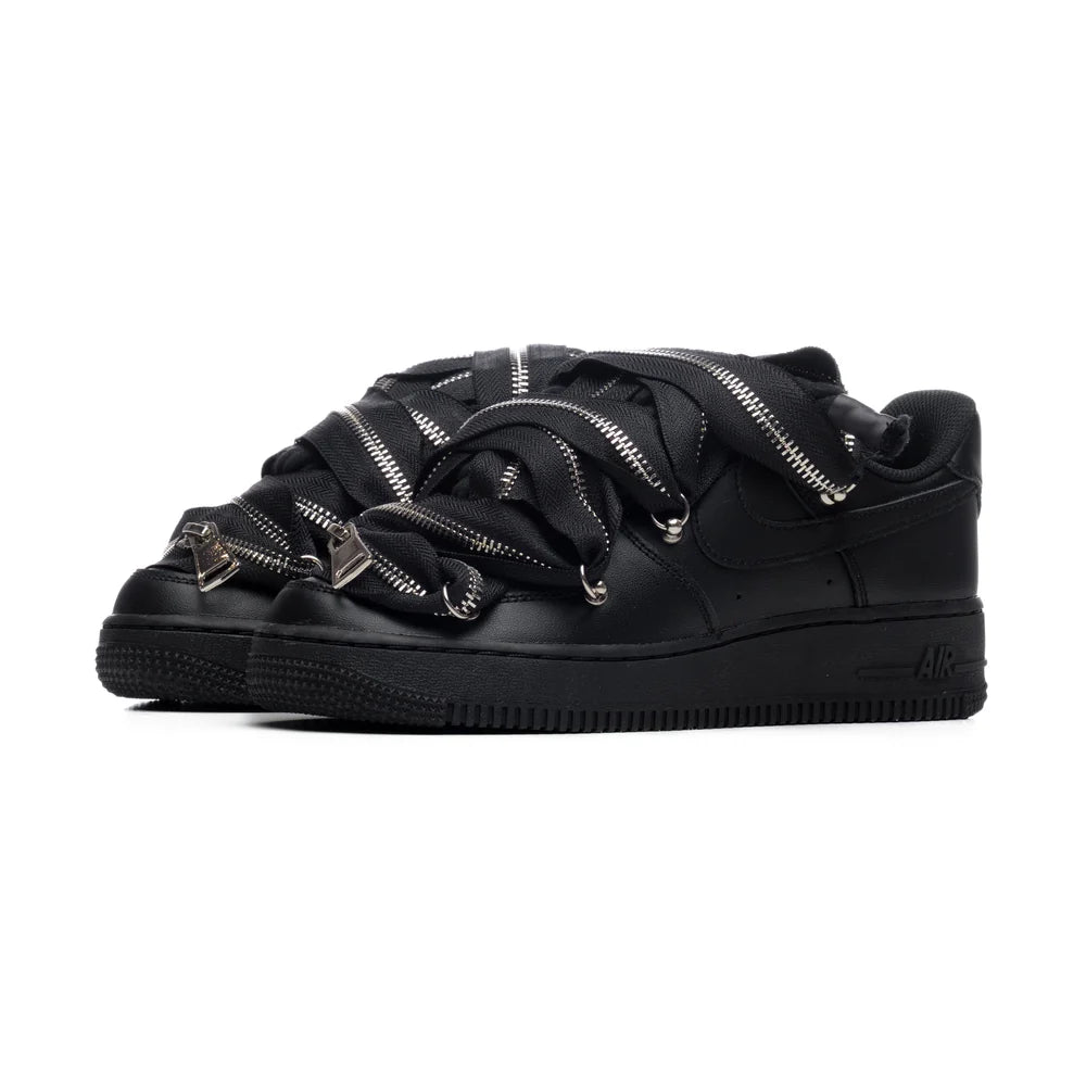 NIKE AIR FORCE ROPE BLACK ZIP BLACK