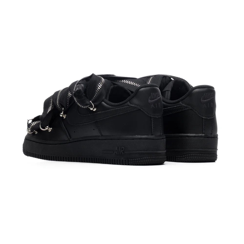 NIKE AIR FORCE ROPE BLACK ZIP BLACK