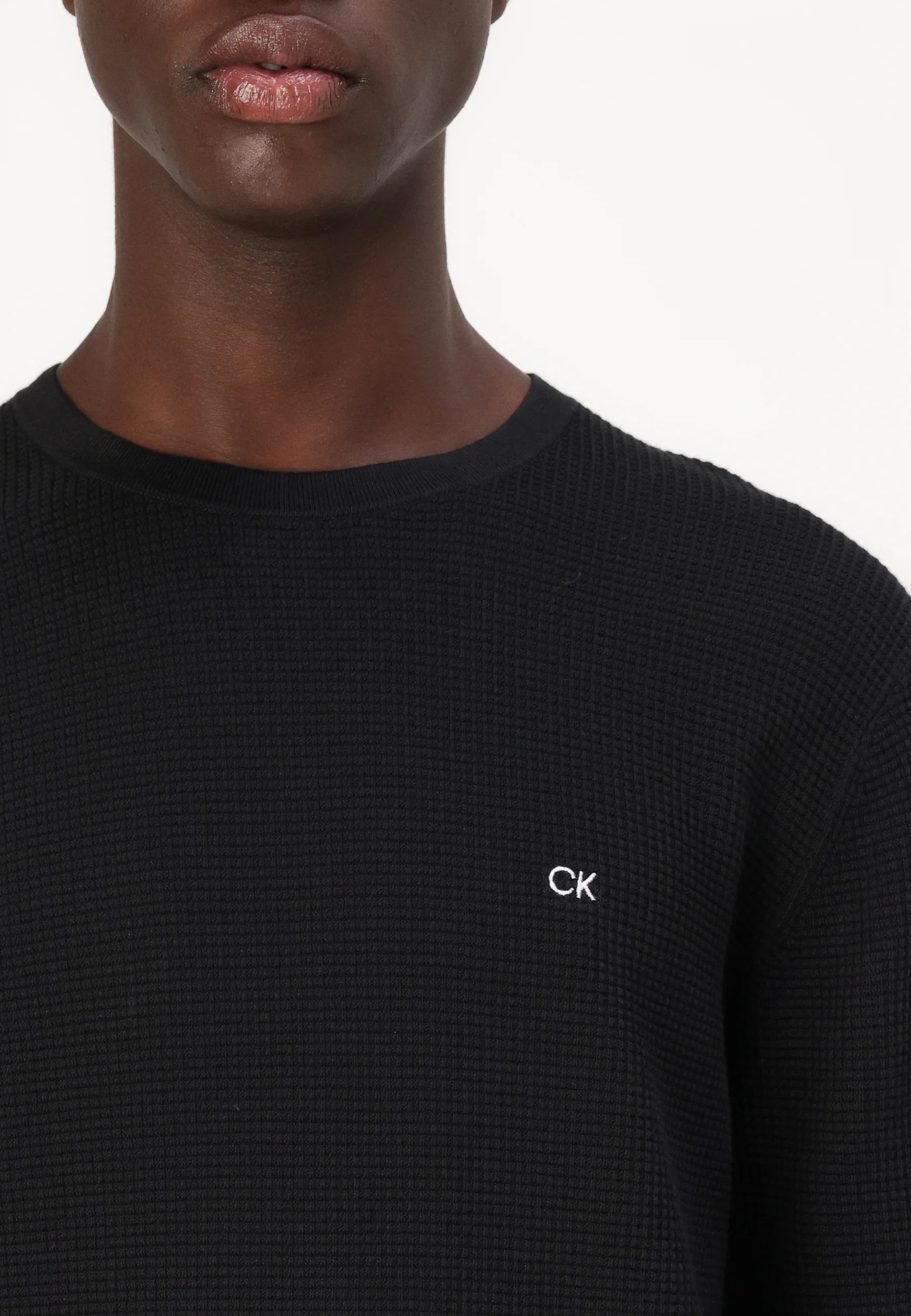 Calvin Klein Waffle Structure Maglione