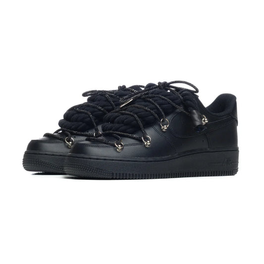 NIKE AIR FORCE ROPE LACES BLACK SWAROVSKI BLACK