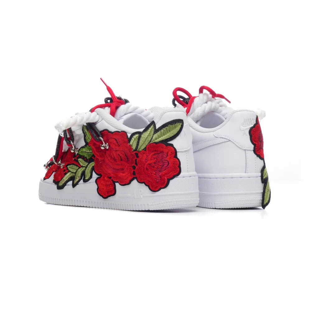 NIKE AIR FORCE 1 RED ROSES