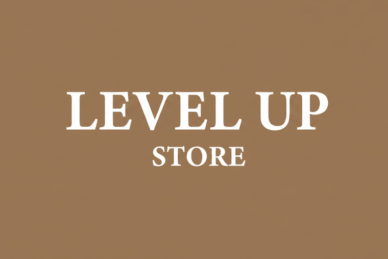 LEVEL UP STORE Logo #A17A4F
